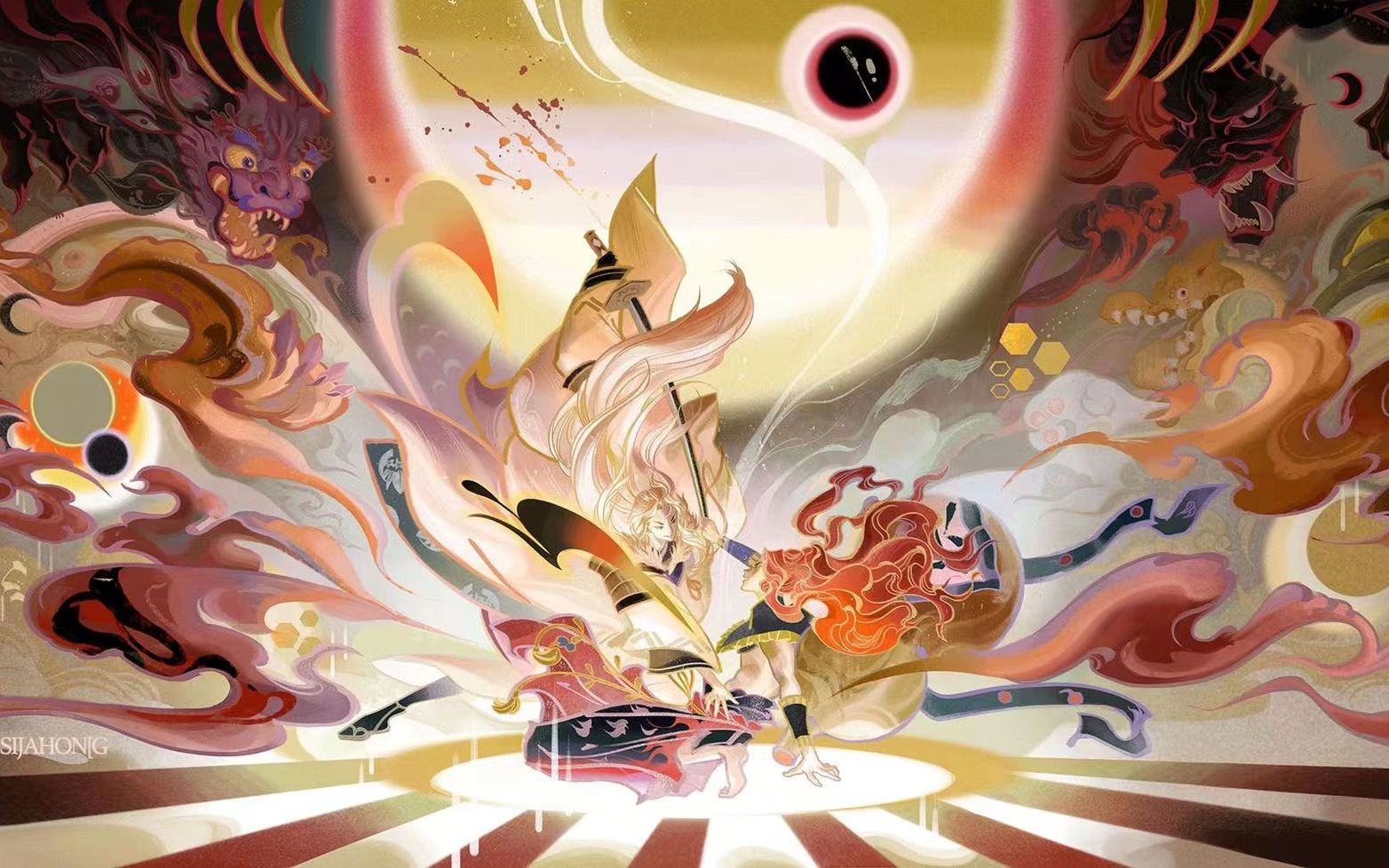 sijahong六厘东方美学国风插画完整绘画课程