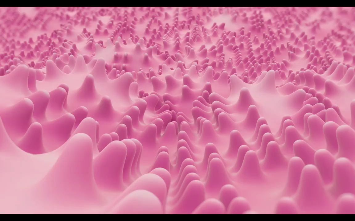 视频素材 ▏d687 卡通可爱粉色系3d图案变幻歌舞晚会表演节目大屏幕