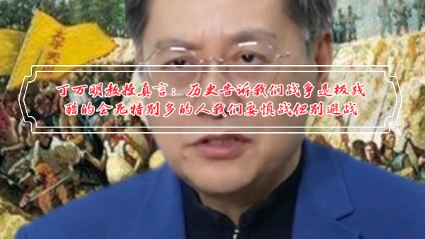 丁万明教授真言:历史告诉我们战争是极残酷的会死特别多的人我们要慎战但别避战哔哩哔哩bilibili