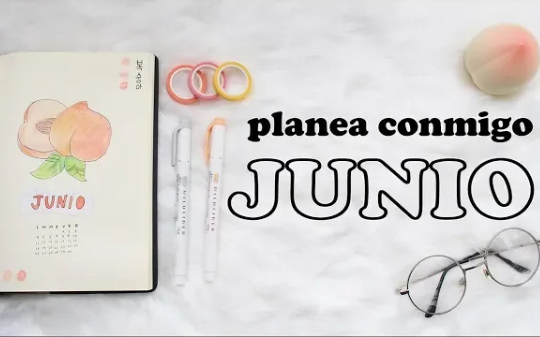 【手帐|bujo】六月桃子主题boju设计|PLANEA CONMIGO BULLET JOURNAL哔哩哔哩bilibili