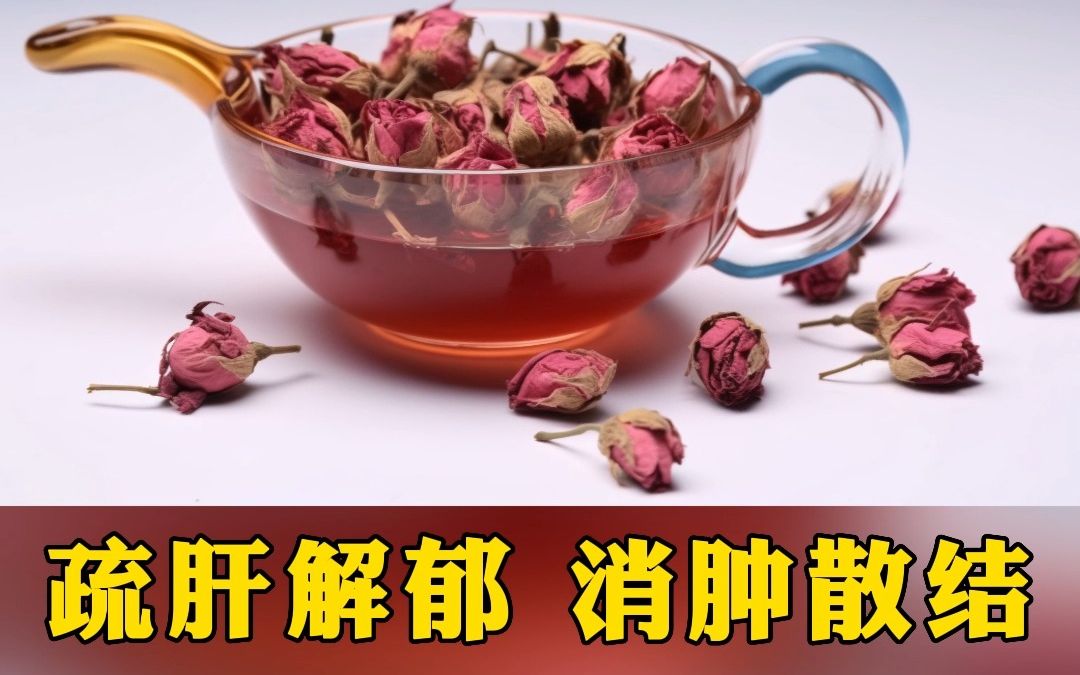 玫瑰花茶配一寶,疏肝解鬱,消腫散結