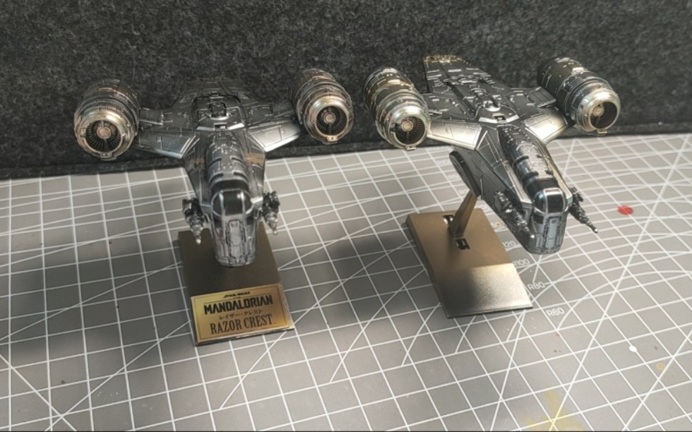 万代拼装剃刀冠号喷涂展示_哔哩哔哩_bilibili