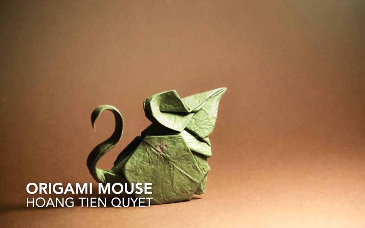 [图]【油管搬运】【折纸Origami】老鼠·mouse by Hoàng Tiến Quyết