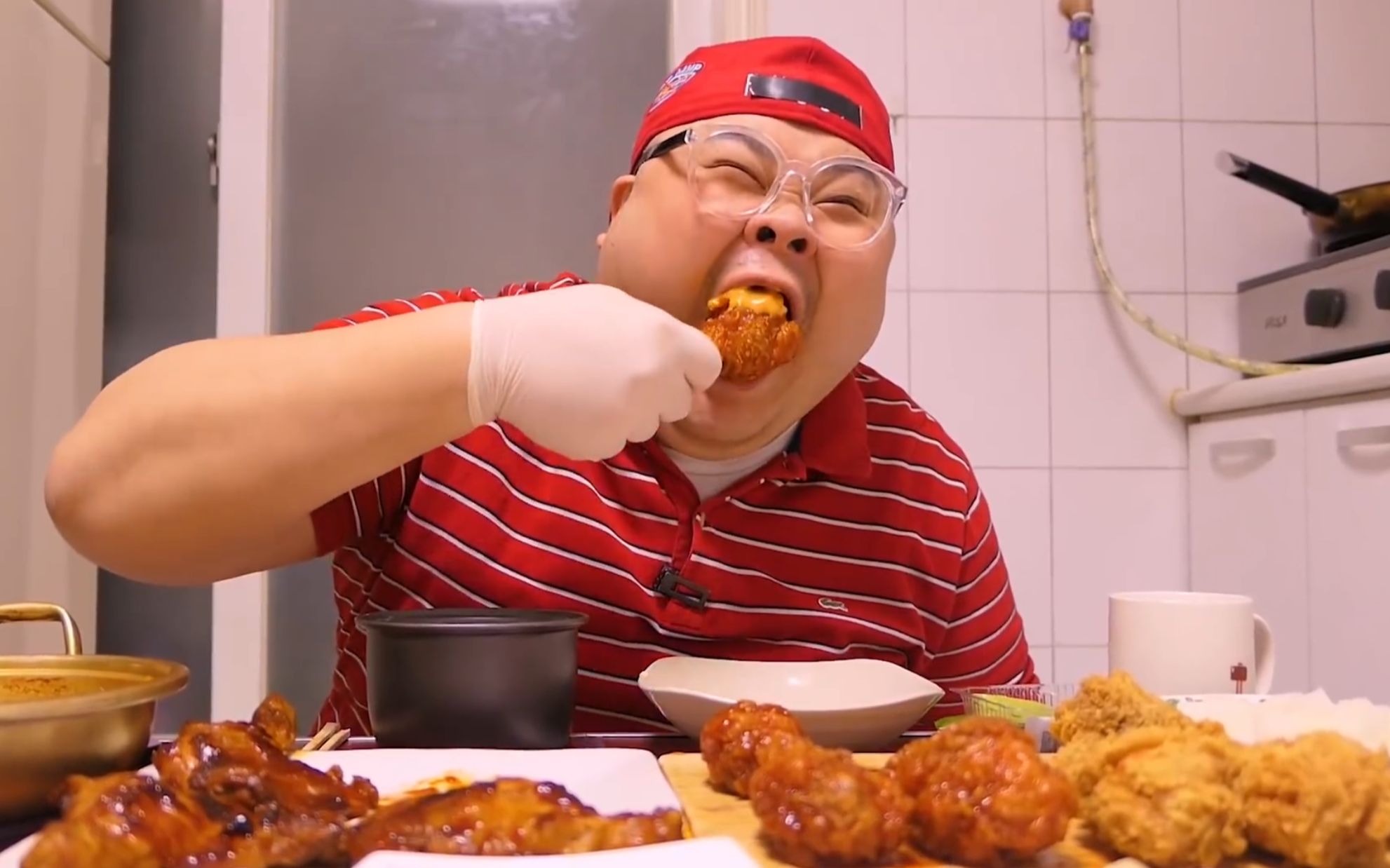 【大吃一斤 - 胖子mino】 - 脆皮炸鸡腿 韩式香辣炸鸡腿 烤琵琶腿