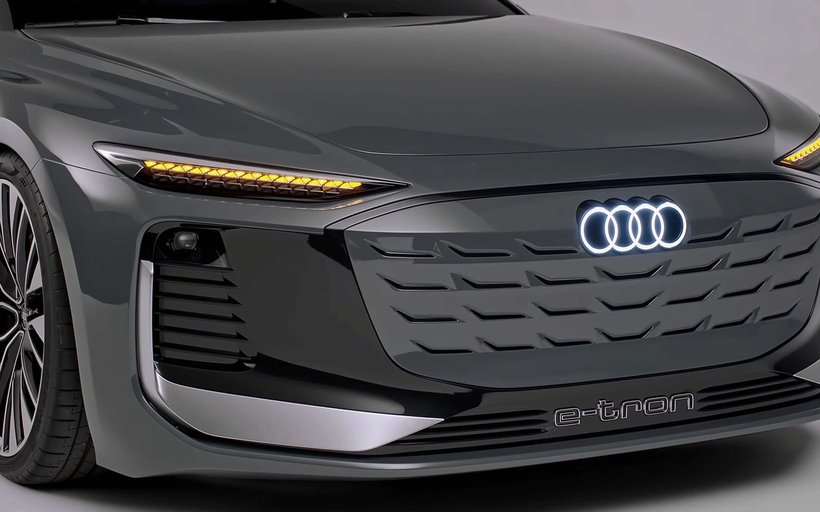 奥迪a6 avant e-tron,感觉很接近量产车的样子了