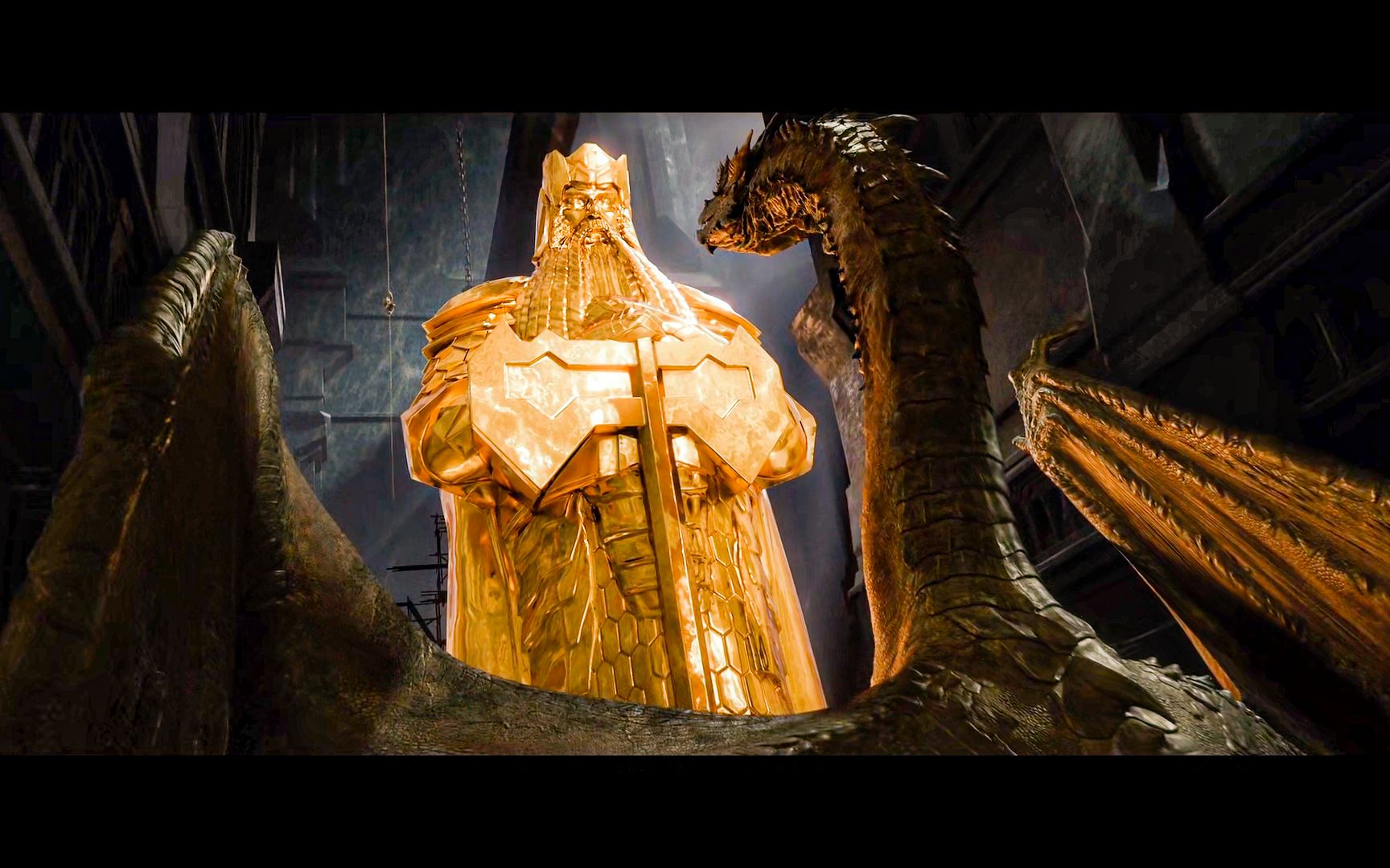 14位小矮人抢夺巨龙的黄金即宝藏---霍比特人2史矛革之战_哔哩哔哩