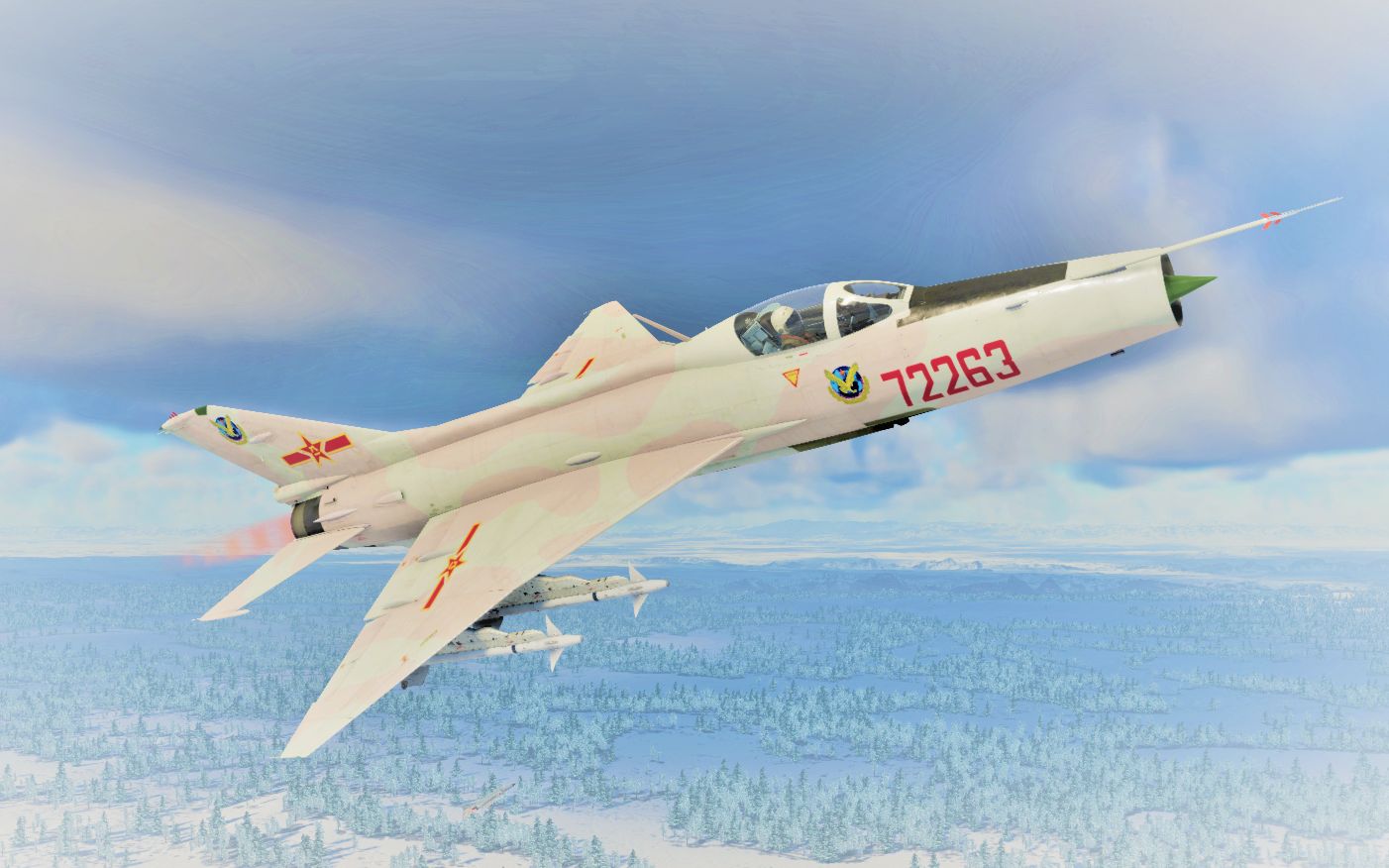 【战争雷霆】歼7e大爷拎起铁棍pl5b就给鬼怪米格当头一棒
