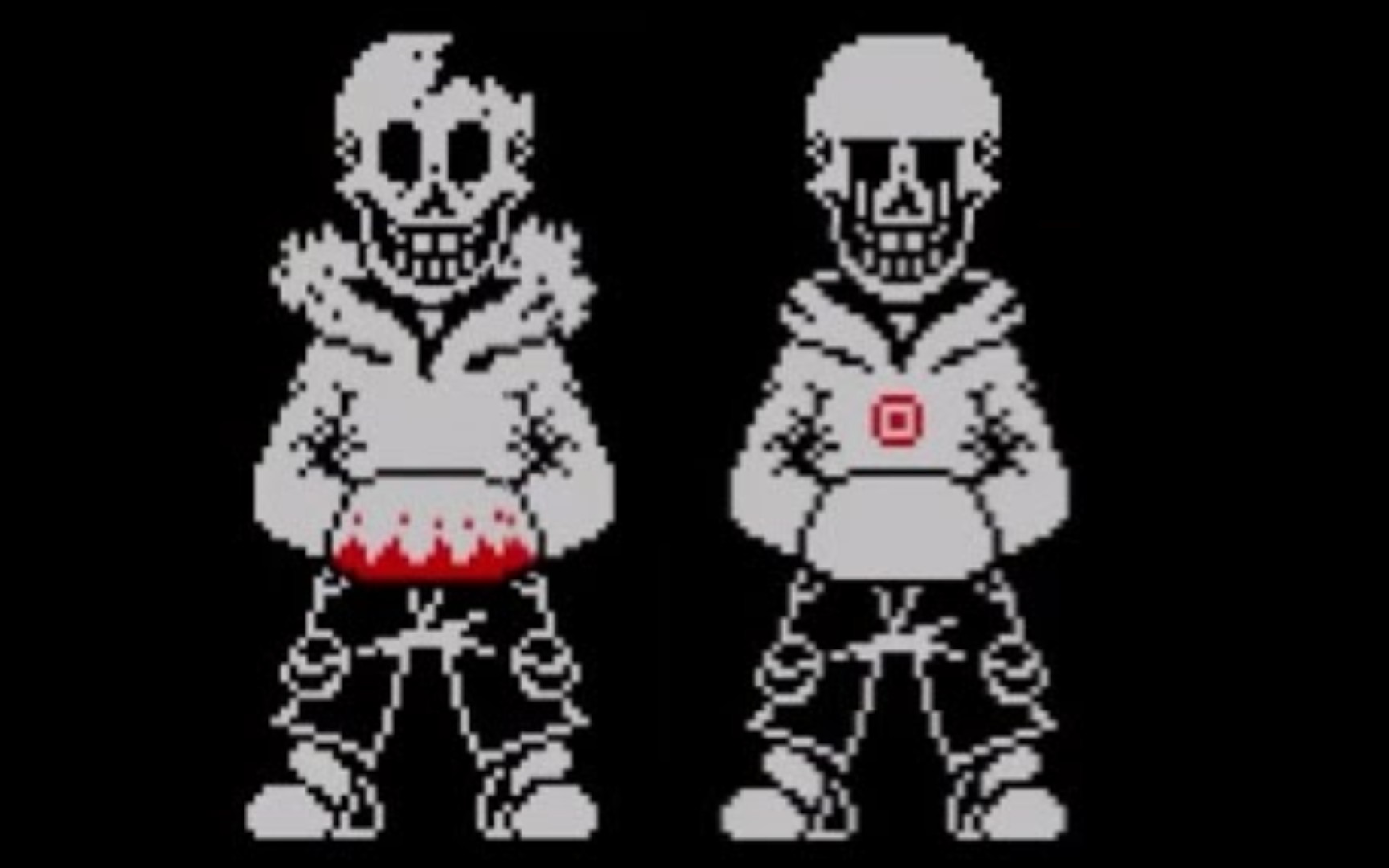 [图](YouTube搬运)swap horrored Killer(horrorswap papyrus and Killerswap papyrus)