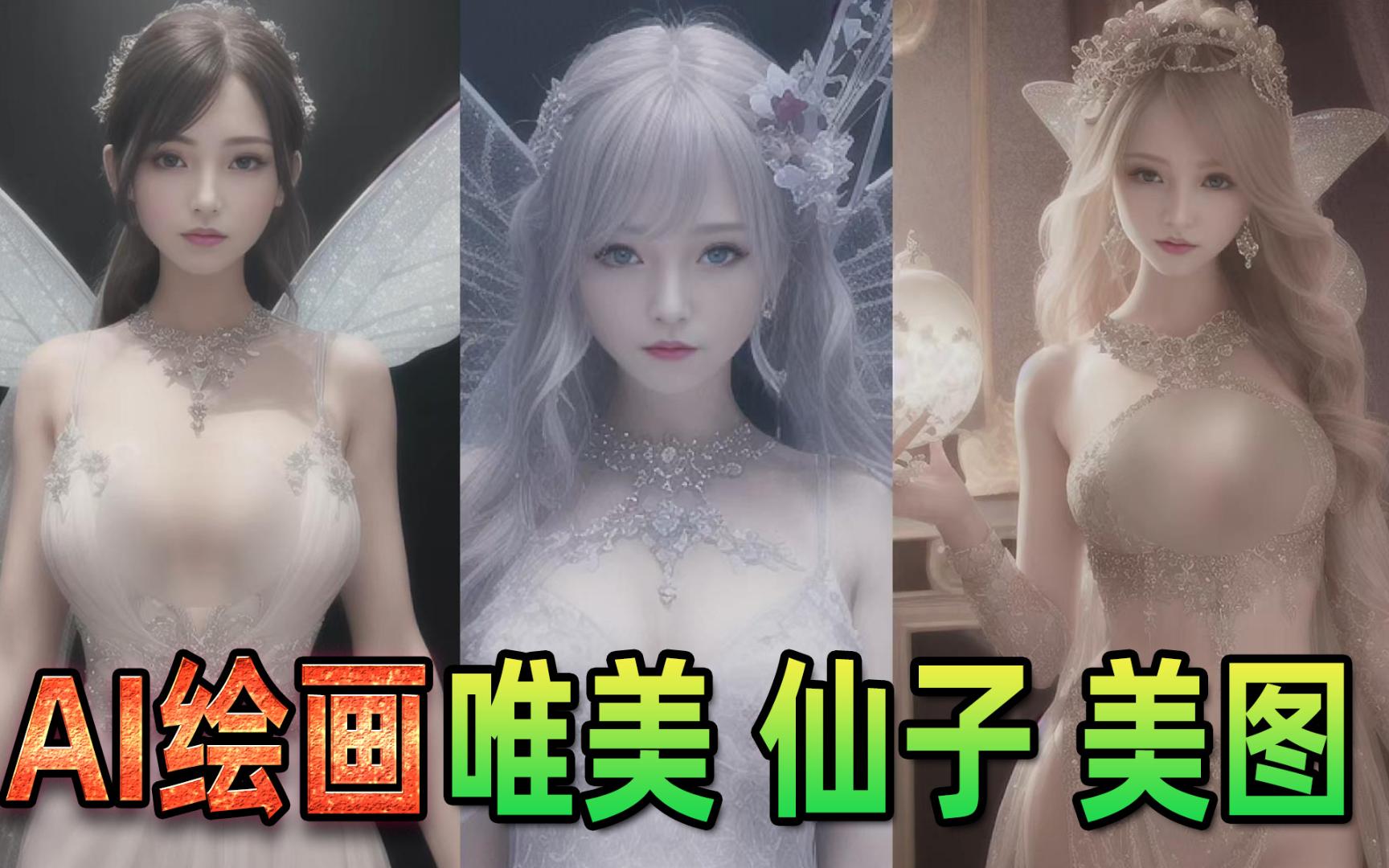 [图]【AI绘画04】星海科幻-清纯美丽的仙子姐姐 亚洲古风美女