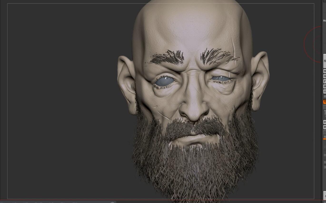 【zbrush】次世代雕刻写实"老人头部"雕刻
