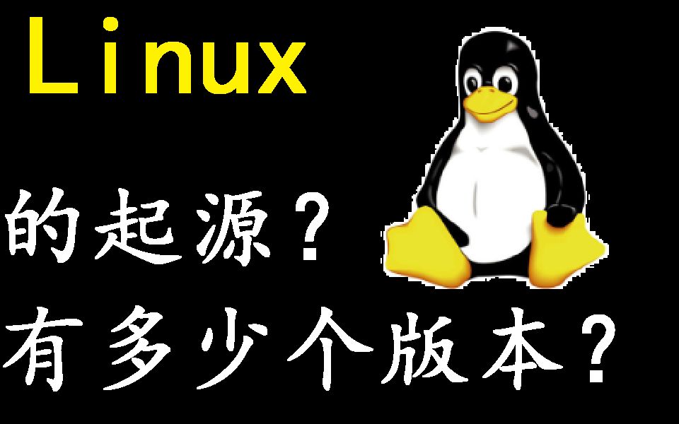 Linux的起源,企鹅是怎么回事?它有多少个分支版本?哔哩哔哩bilibili