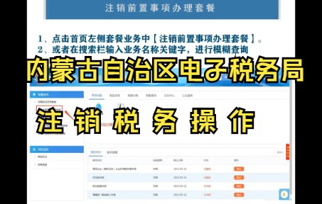 内蒙古自治区电子税务局注销税务登记(优化版)竖版哔哩哔哩bilibili