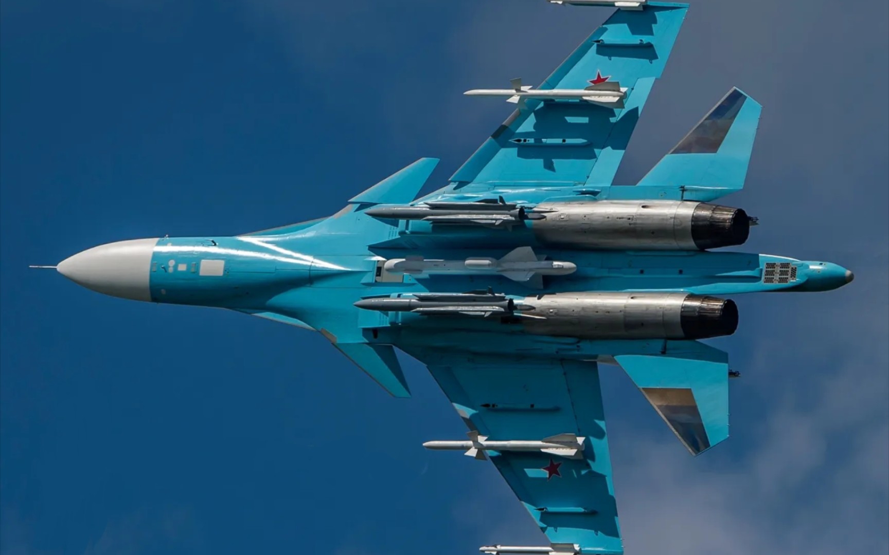 鸭嘴兽苏34是全球最舒适远程飞行的战机.