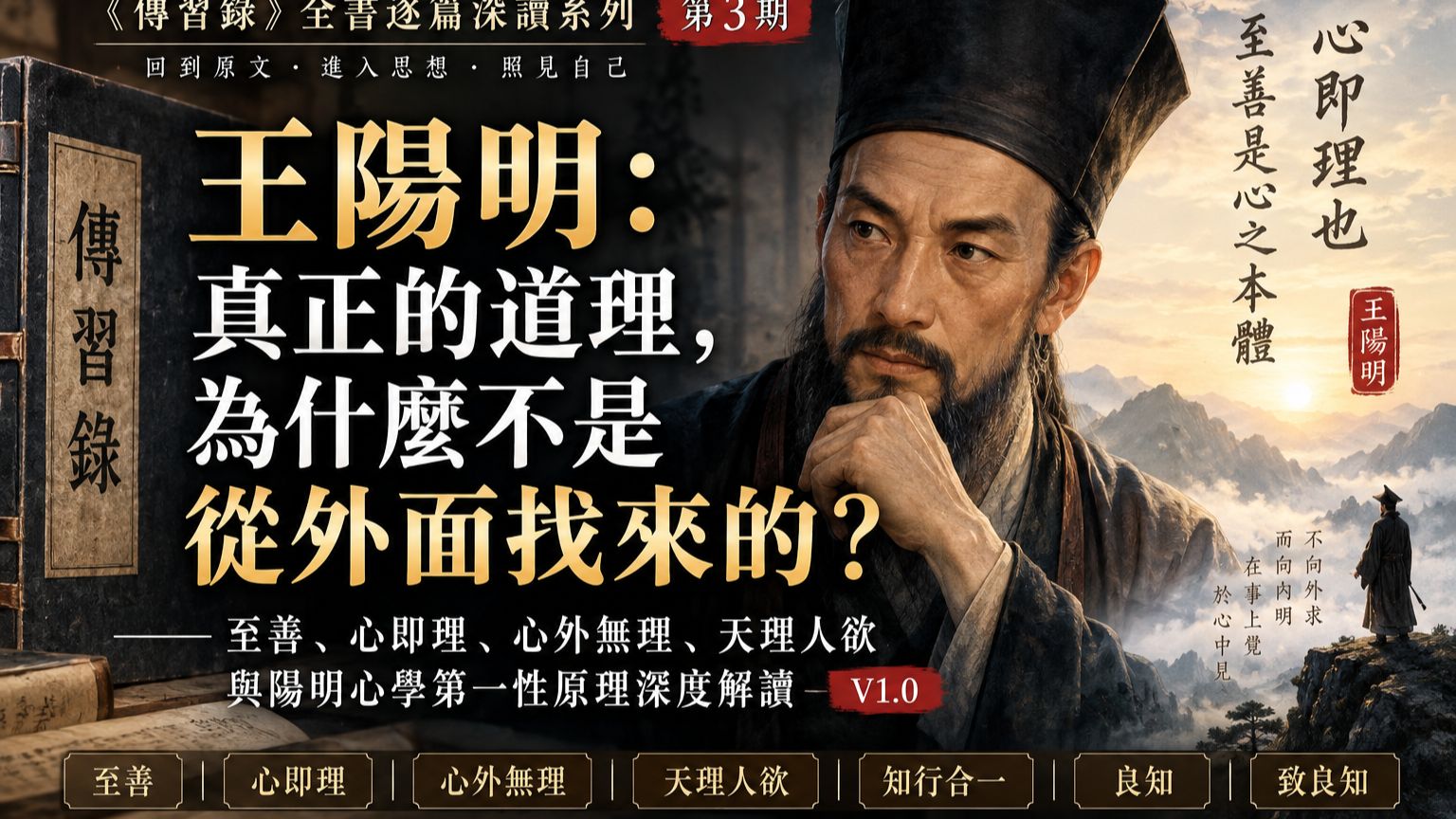 王阳明：真正的道理，为什么不是从外面找来的？