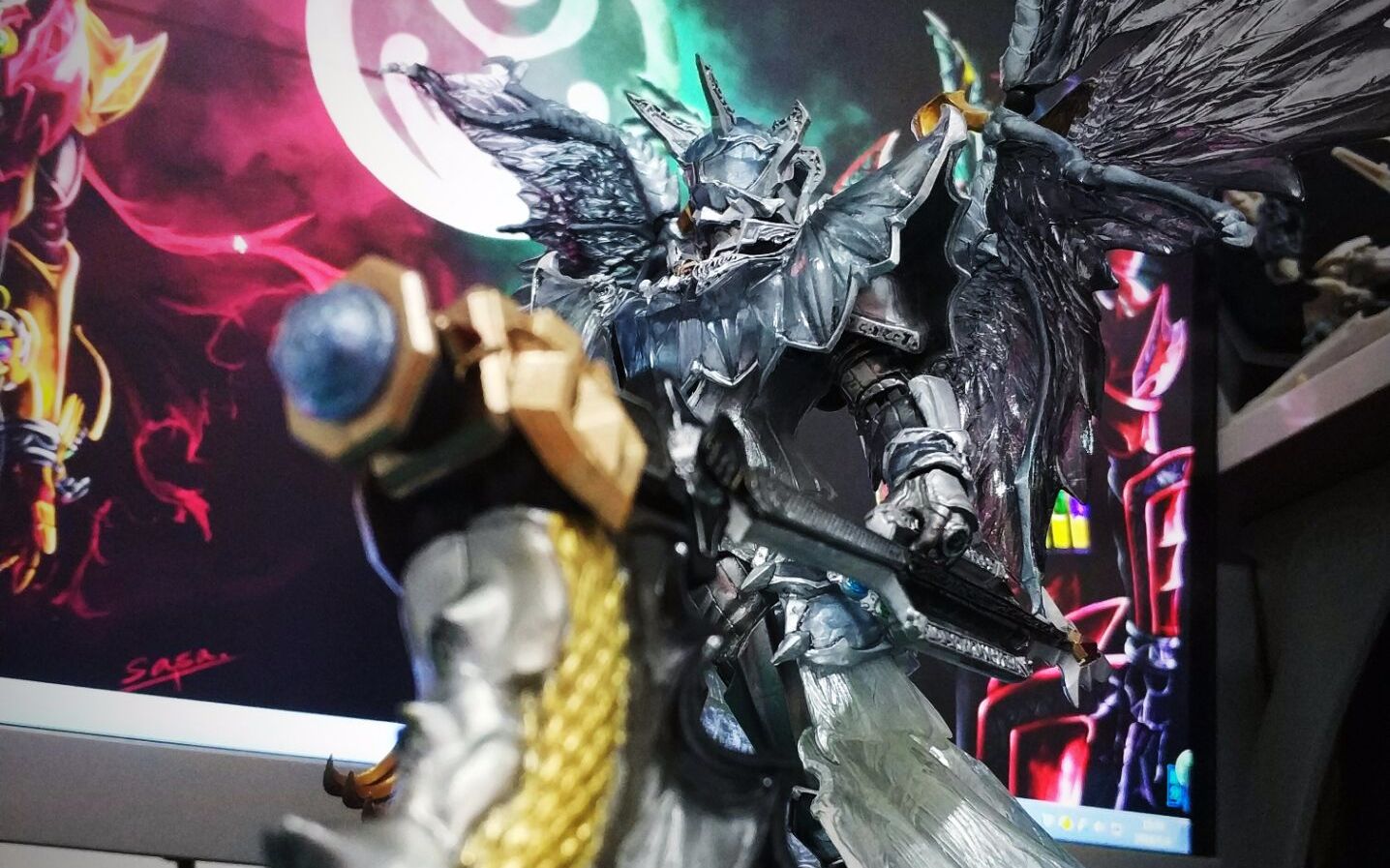 万代sic假面骑士wizard魂限定无限形态钻石法爷简单分享雪碧模玩