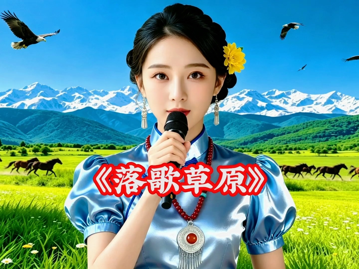 风吹草甸歌声落，赴一场藏在辽阔草原里温柔的旧梦