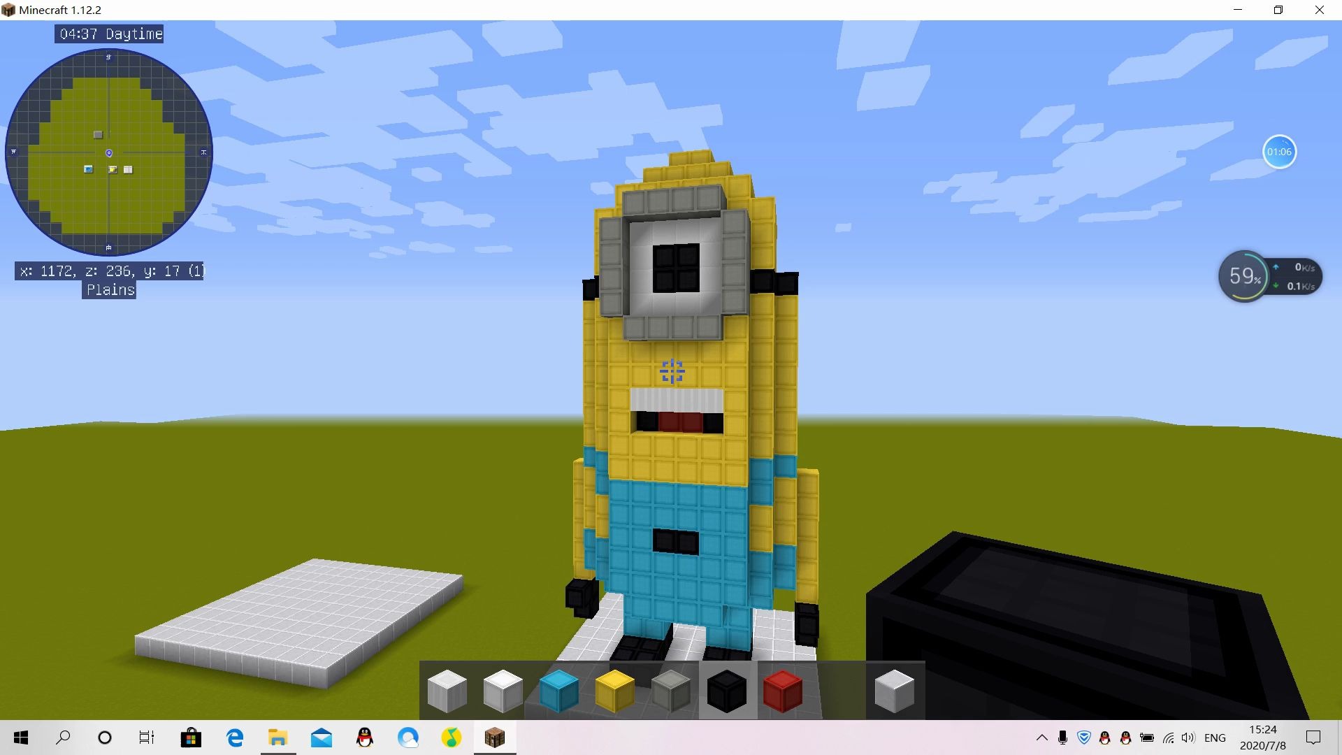 我的世界建筑指南小黄人史都华