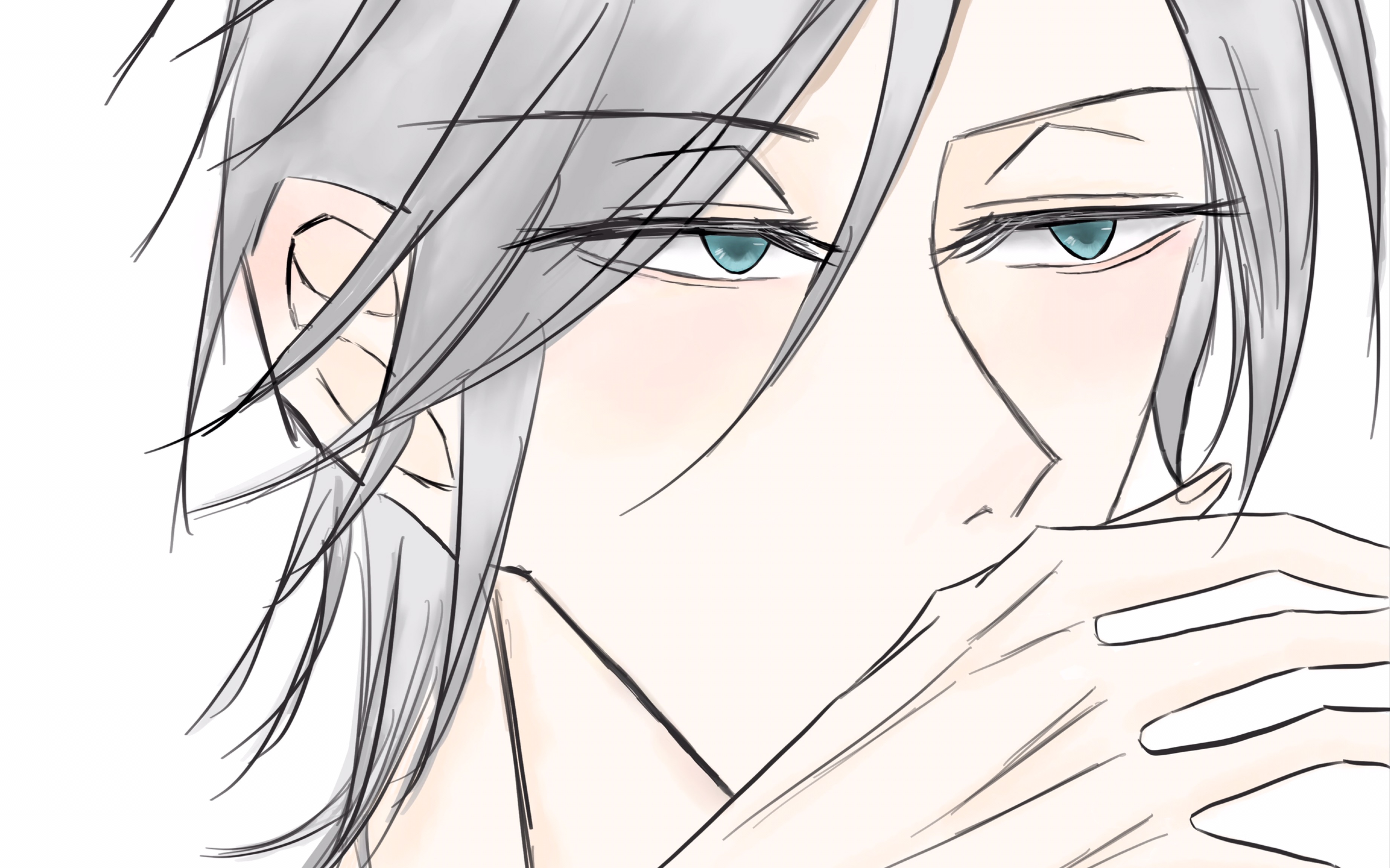 【procreate】捂嘴小哥