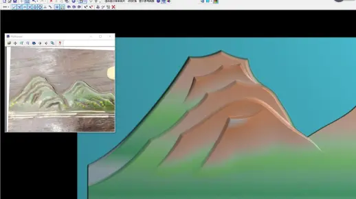 精雕教程3.5版本 浮雕山的制作方法