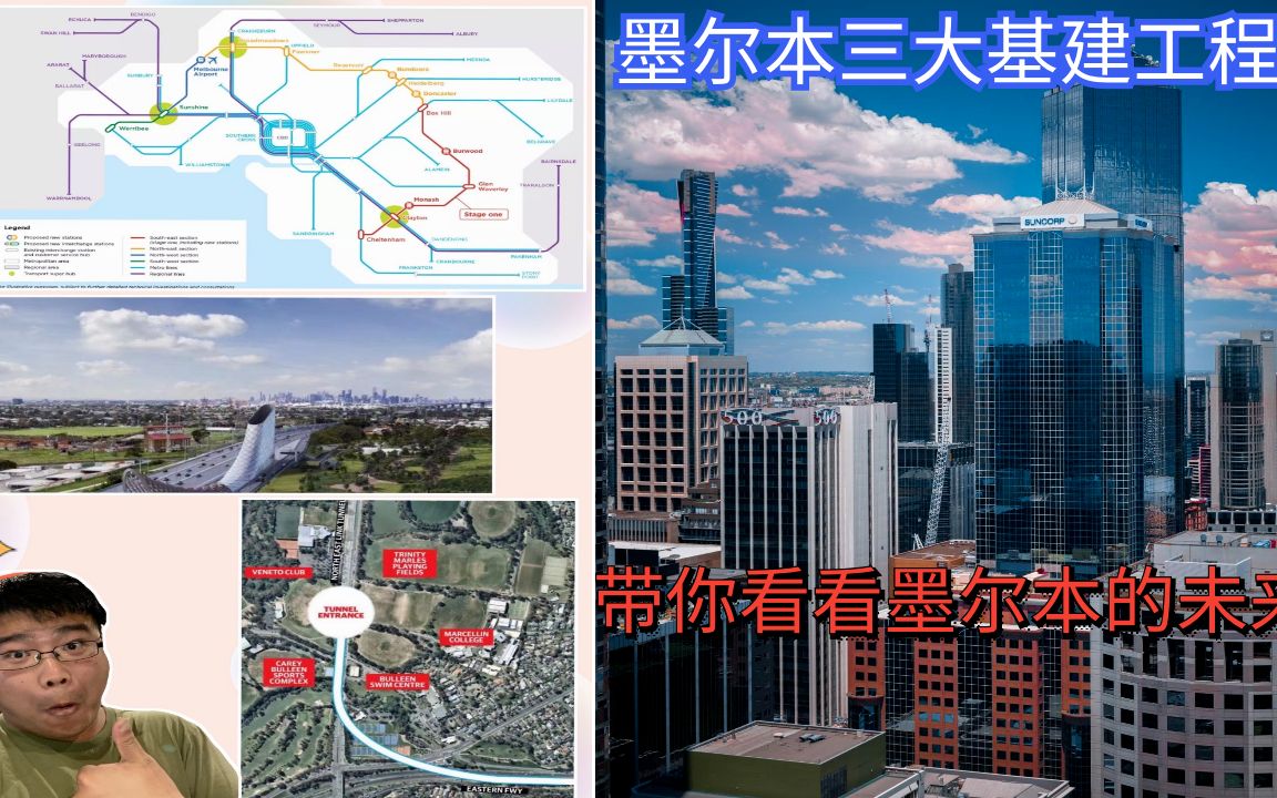 墨尔本三大基建工程——带你看看墨尔本的未来哔哩哔哩bilibili