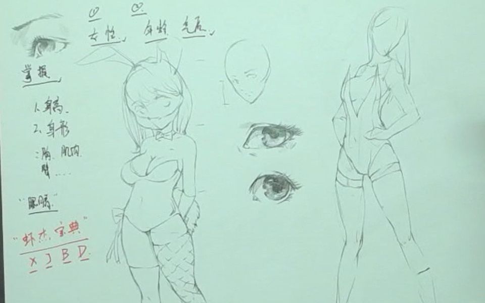 【漫画手绘】漫画女性人体怎么画?看这里零基础教学哔哩哔哩bilibili