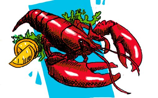 【你画我猜】灵魂画师作品(手机指绘) 龙虾 by 五爷