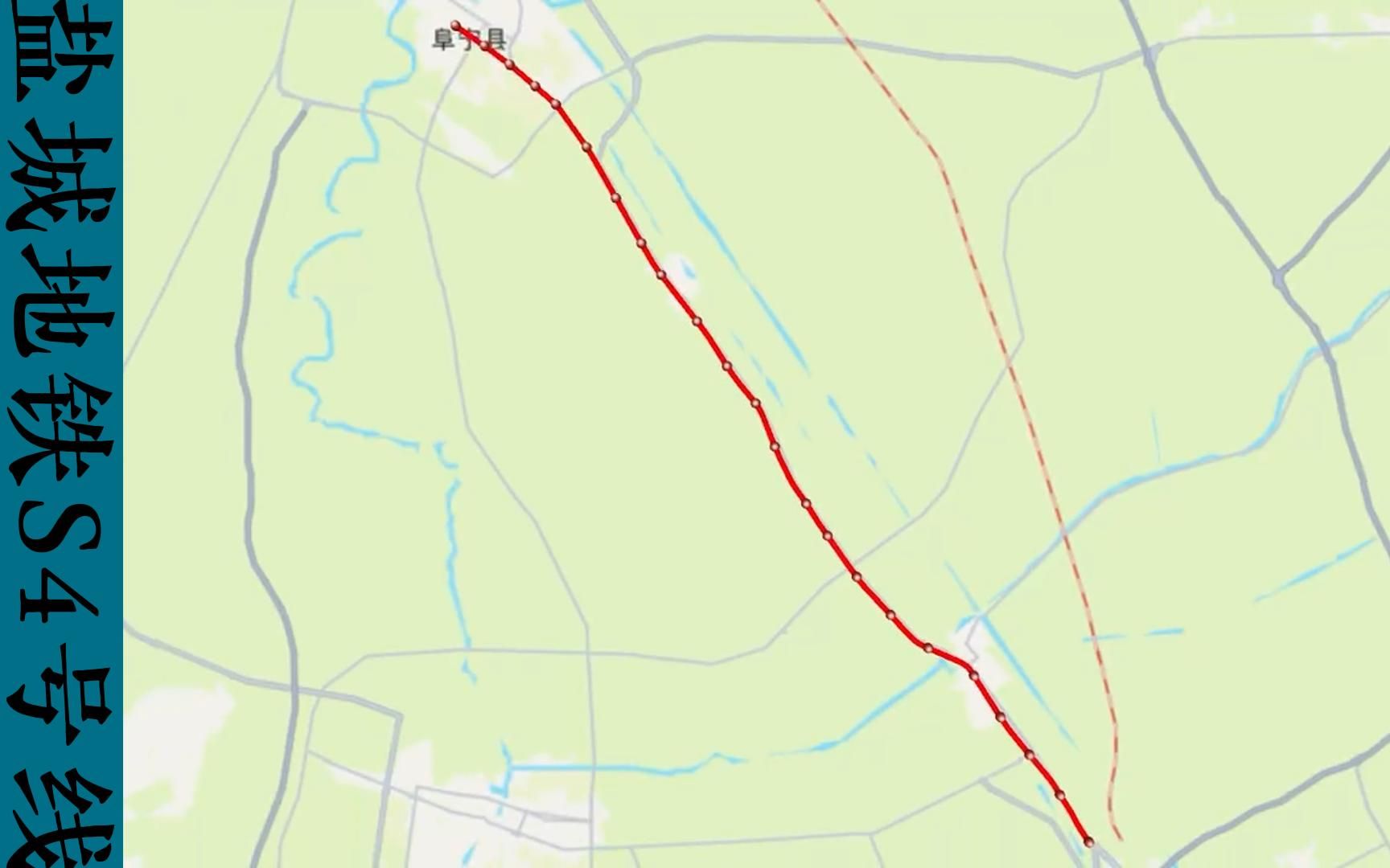 盐城地铁S4号线(白天鹅公园甘露村)行驶路线示意图哔哩哔哩bilibili