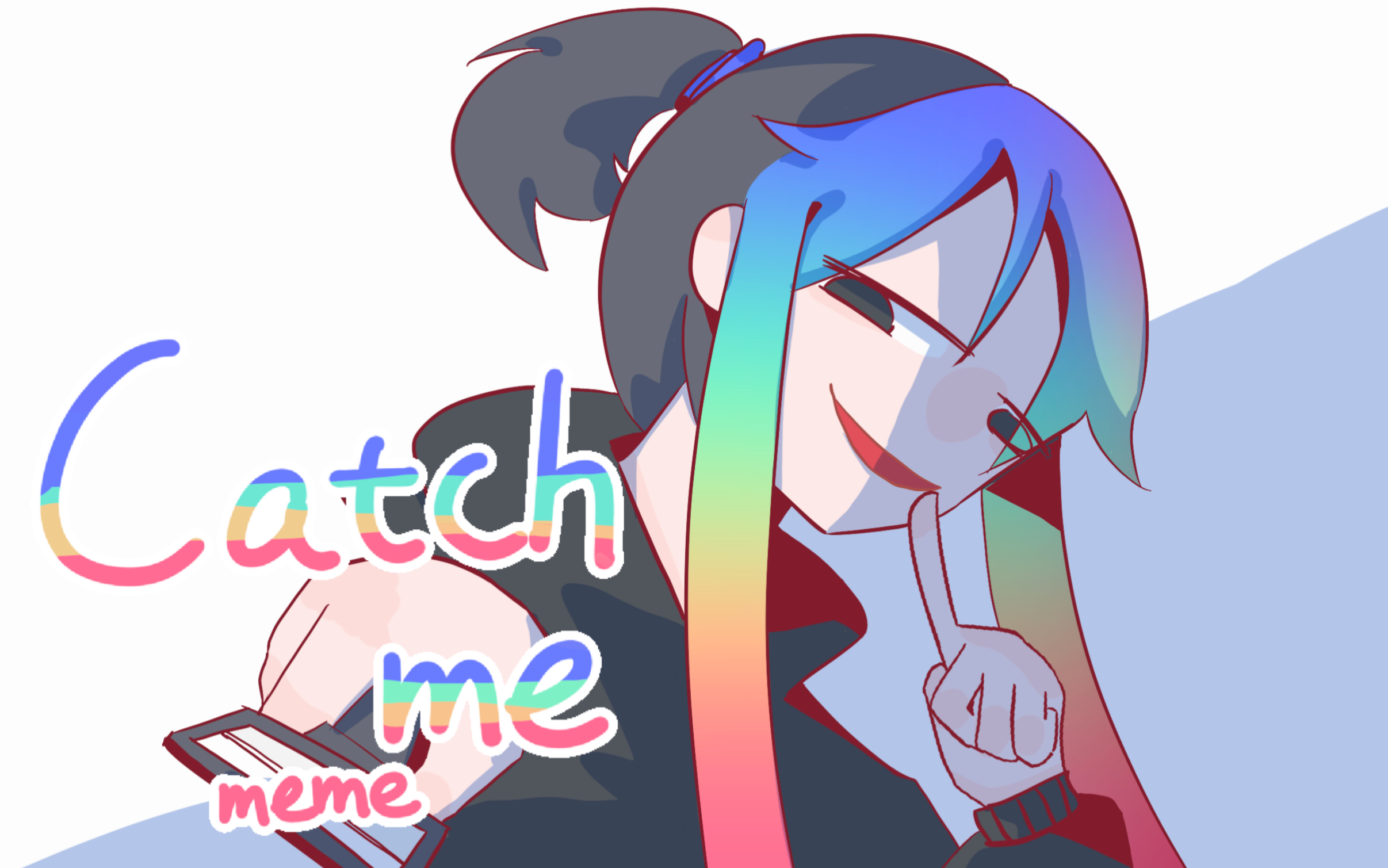 【oc/meme】catch me_哔哩哔哩_bilibili