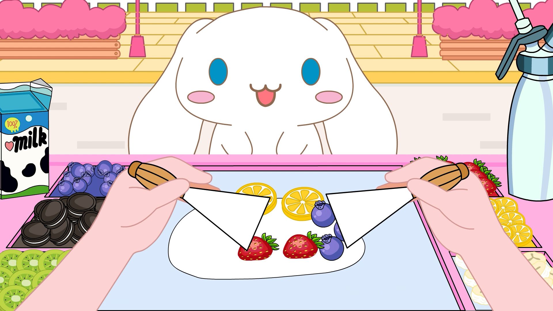 大耳狗吃炒冰淇淋卷