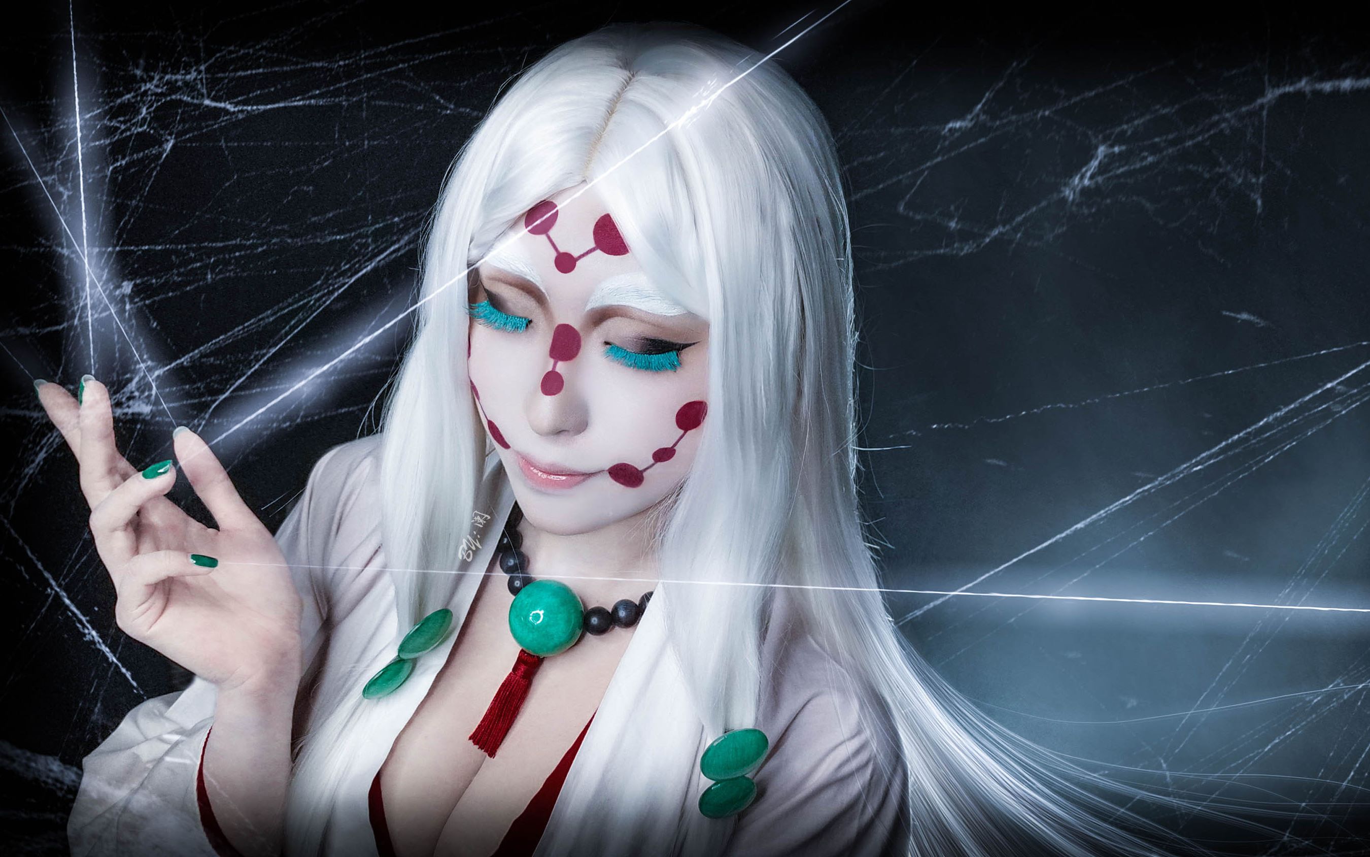 阑鬼灭之刃蜘蛛妈妈cos妆面