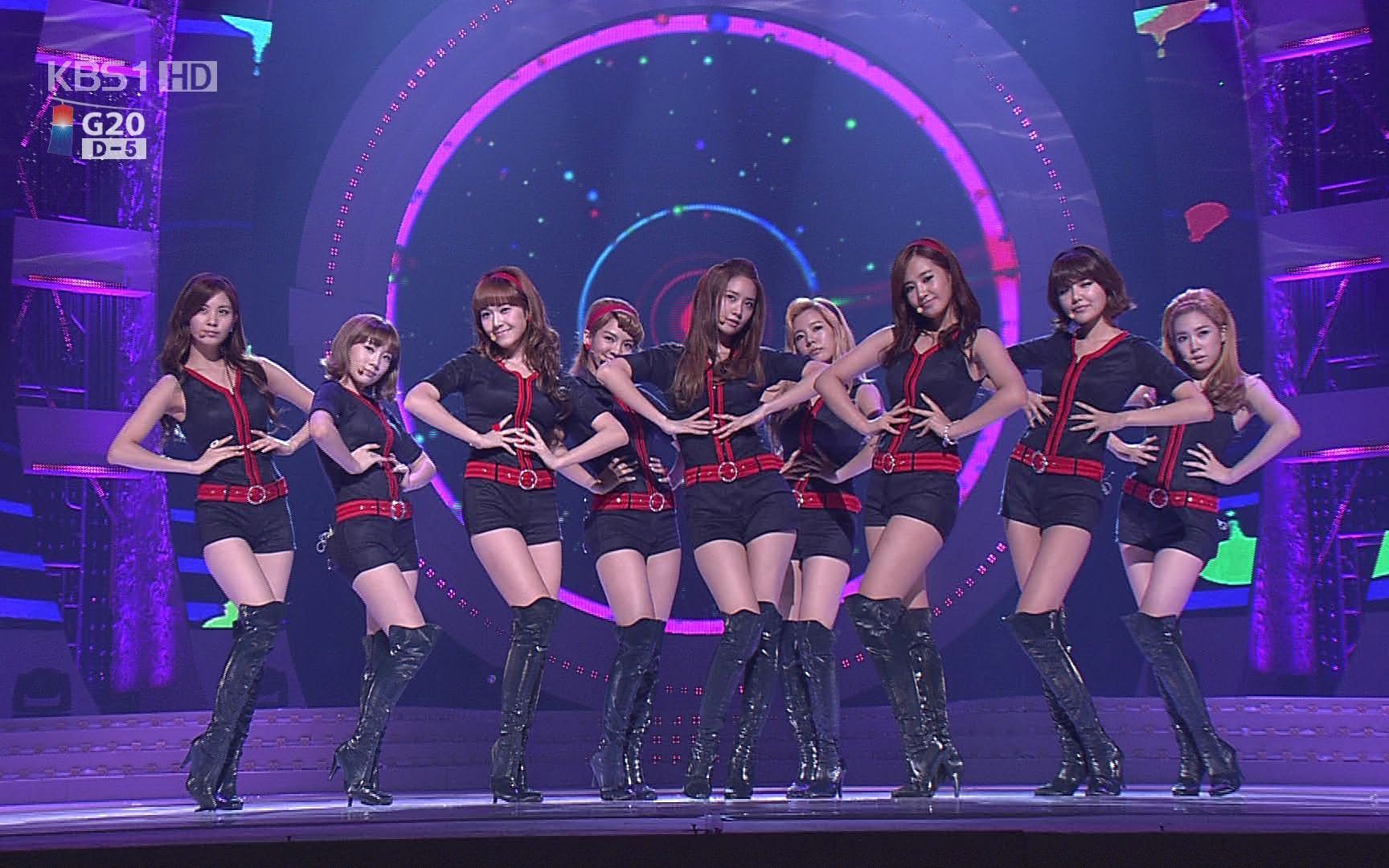 【live】少女时代 - hoot 101106 kbs g20 希望之路演唱会