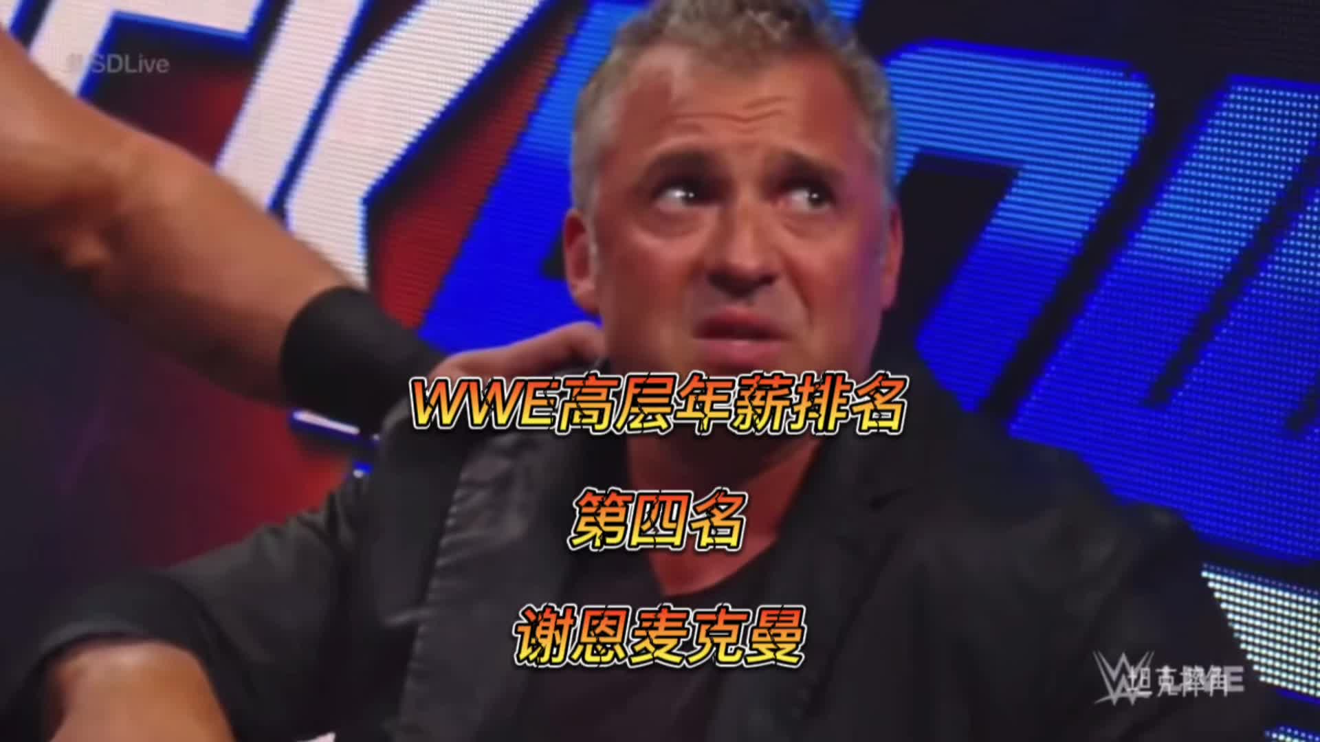 wwe wwe高层年薪排名,第四名,谢恩麦克曼#拳击比赛#摔角