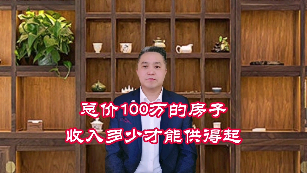 总价100万的房子收入多少才能供得起?哔哩哔哩bilibili