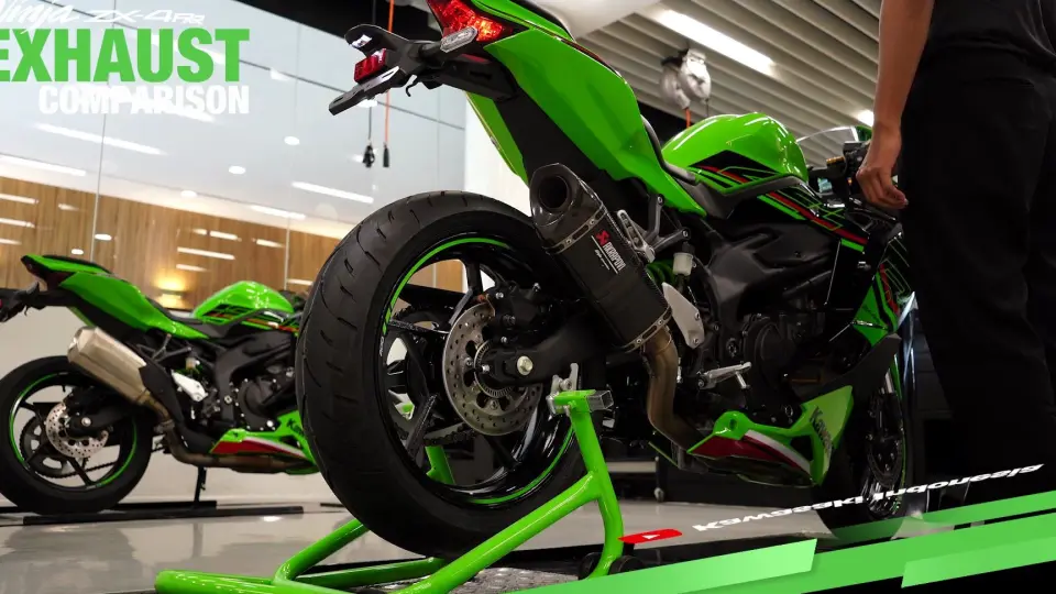 2023 款Kawasaki Ninja ZX-4R SE 车展实拍，400四缸的魅力_哔哩哔哩_ 