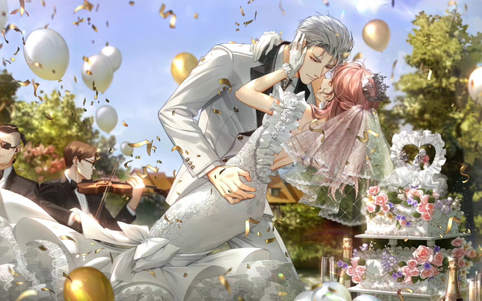 光与夜之恋查理苏一周年纪念日婚卡 钻石之心 剧情_剧情