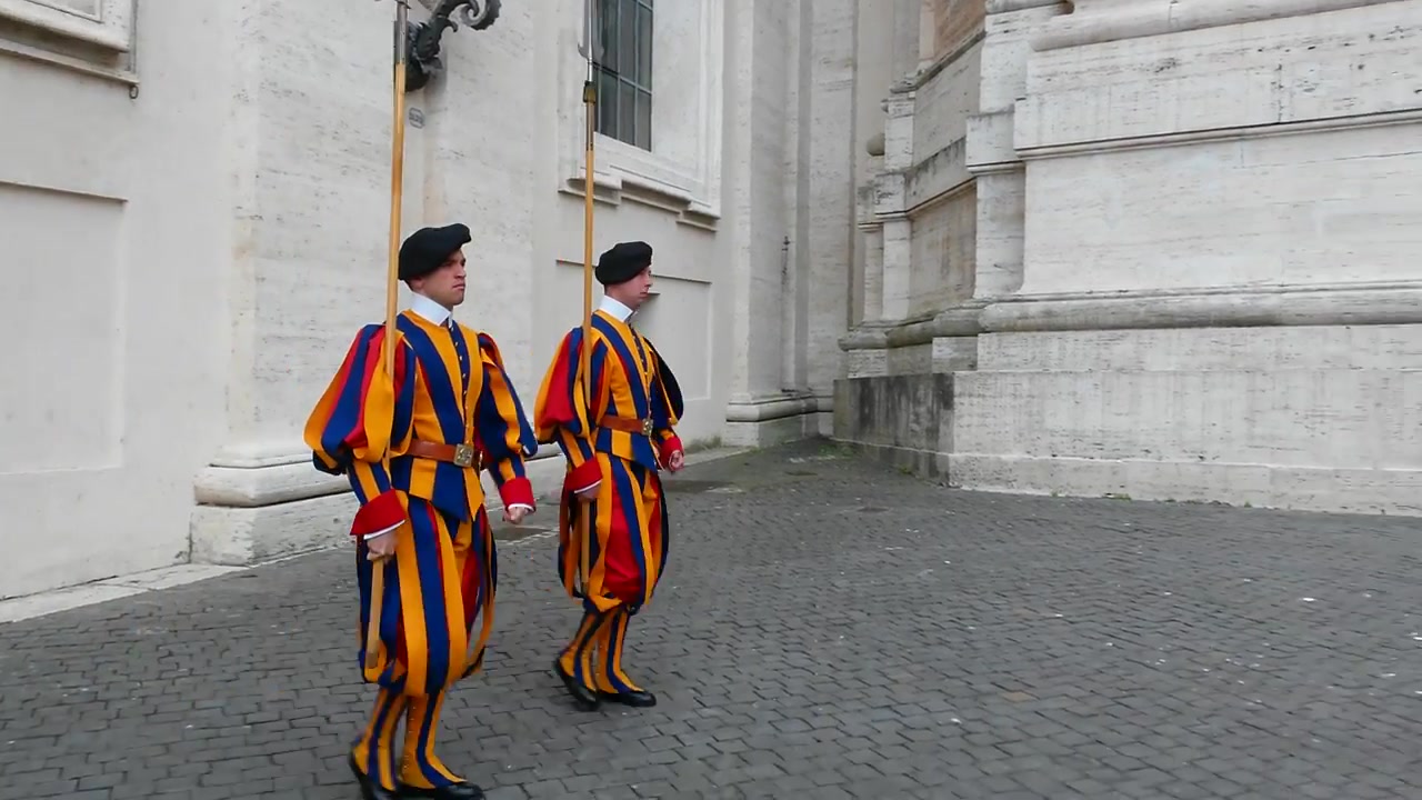 梵蒂冈教皇瑞士卫队换岗(2016年)_哔哩哔哩 (゜-゜)つロ 干杯~-bilibi