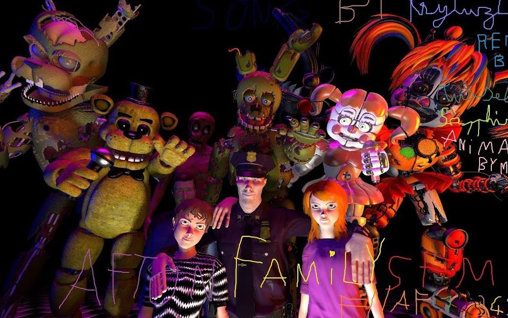 [sfm fnaf]全在地狱之中 afton family 阿夫顿家族_哔哩哔哩 (゜-゜)