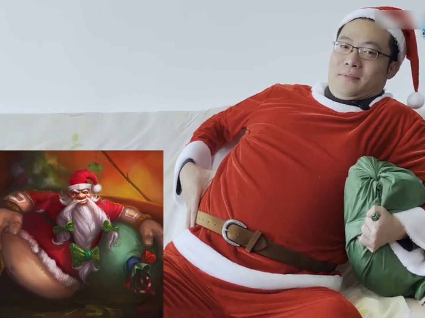 大司马cosplay圣诞老人 古拉加斯,真的难崩住