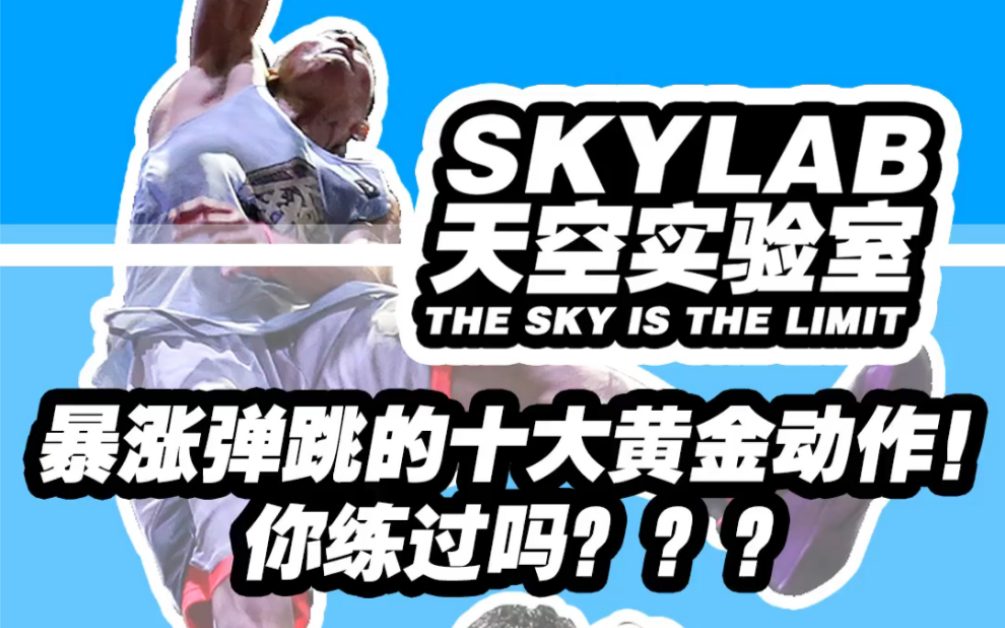 弹跳训练干货来了!!!让你暴涨弹跳的十大黄金动作#Skylab#哔哩哔哩bilibili