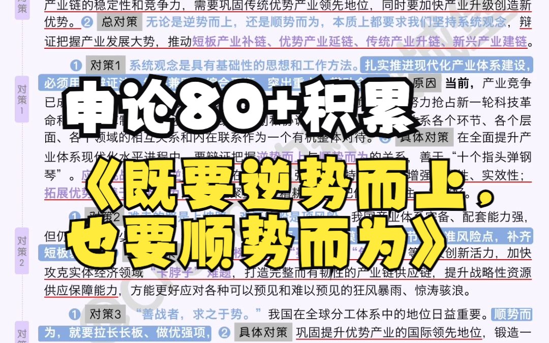 日报精读|申论80+积累|逻辑好文!既要逆势而上,也要顺势而为哔哩哔哩bilibili