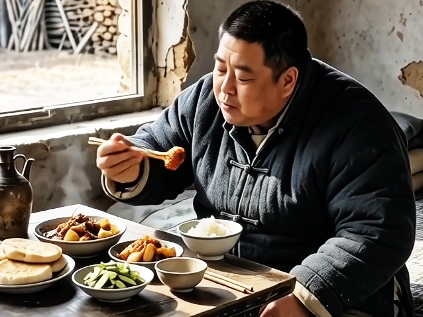 解放前的东北土财主的一天伙食