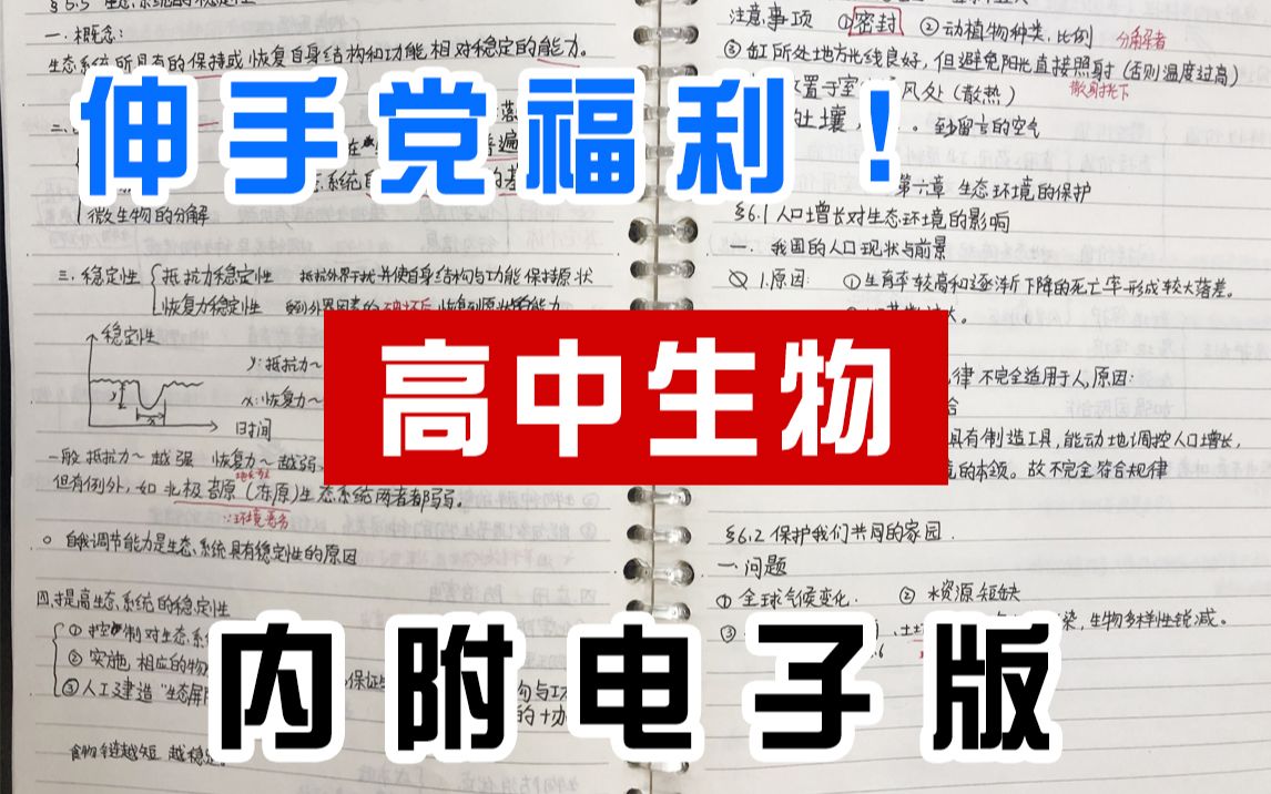 [图]北大学姐带你攻略高中生物100分的秘诀【内附电子版】