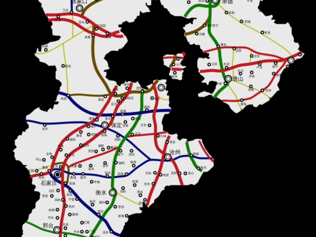 中国河北省高速公路布局方案图哔哩哔哩bilibili