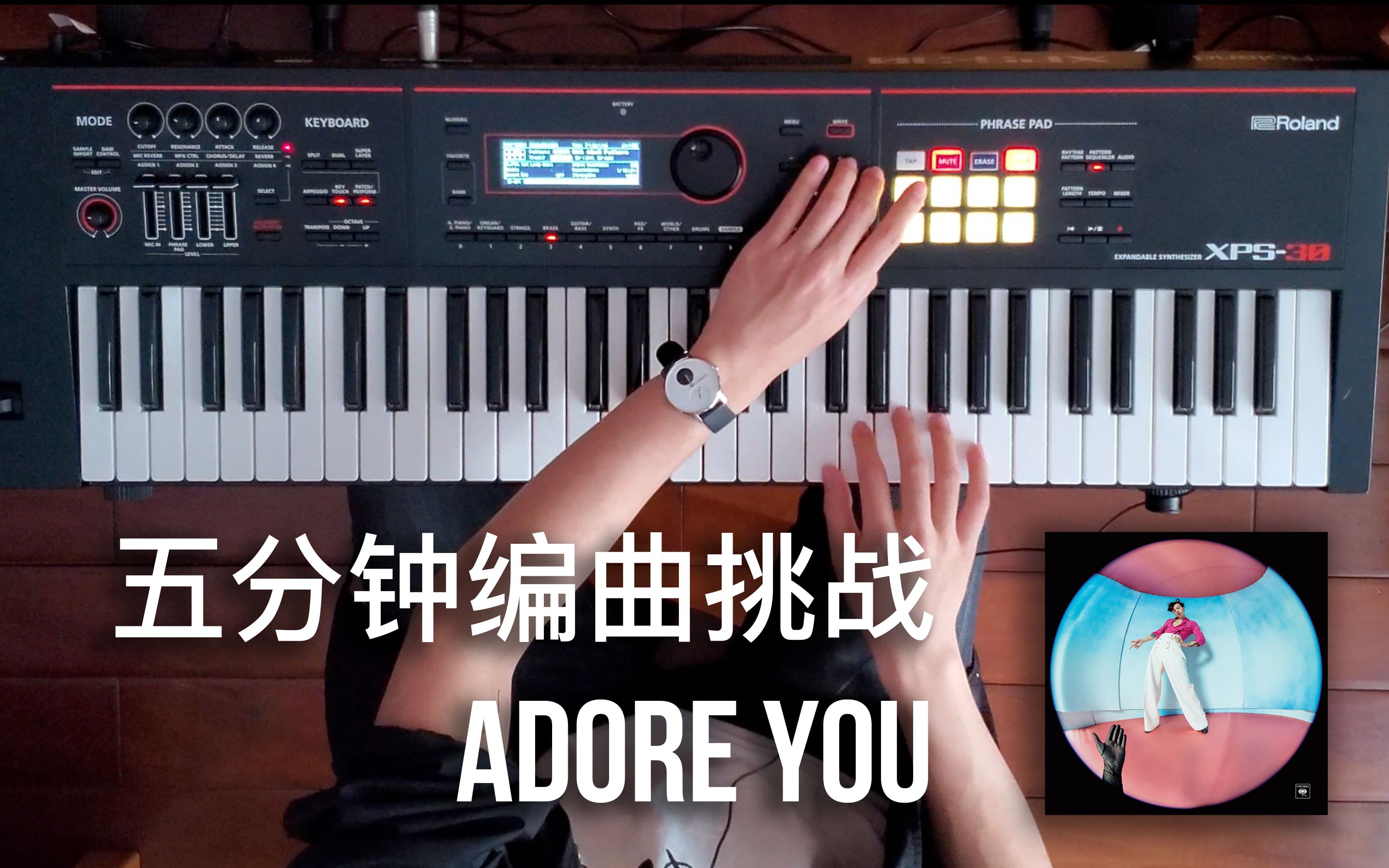 [图]如何用五分钟编出《Adore You》？ || Roland XPS-30 合成器 Looper 演示