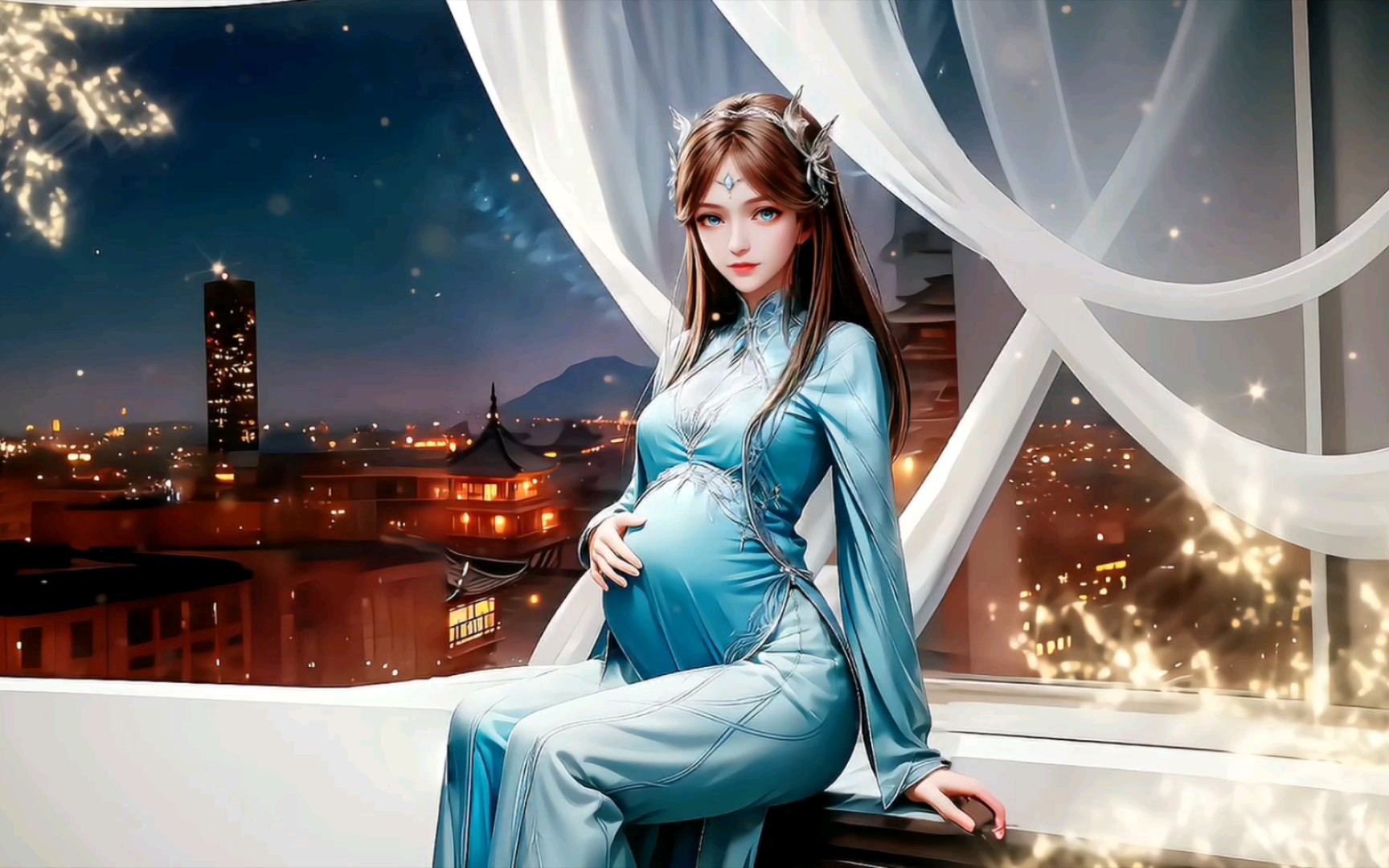 斗罗大陆女神怀孕,你猜宝宝会像谁?