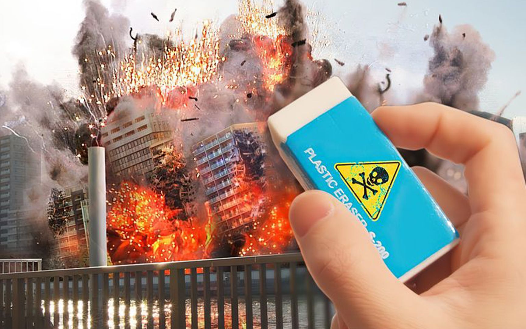 最恐怖的橡皮擦,看谁不爽就擦除,结果手滑引发巨大灾难!