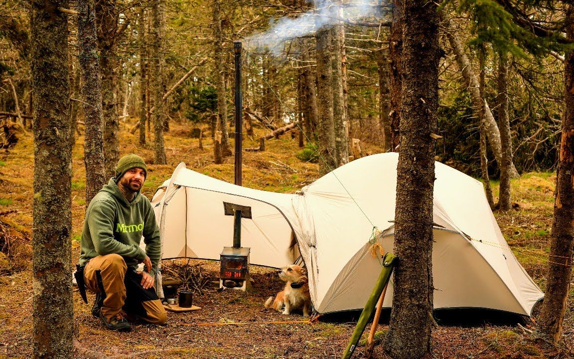 【森林露营】户外达人孤狼 单人森林露营,轻量化露营体验 放松