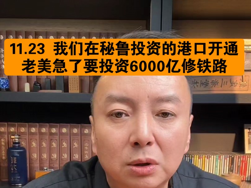 驭电人11.23 我们投资秘鲁的港口开通 老美急了要投资6000亿修铁路哔哩哔哩bilibili