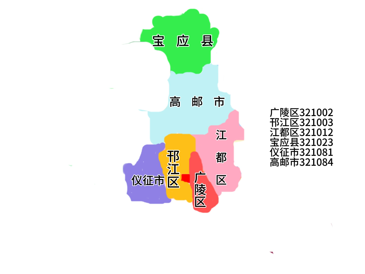 【新版】扬州区划以及区划代码大变迁哔哩哔哩bilibili