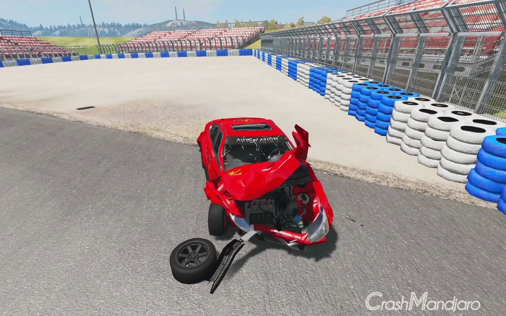逼真的赛车碰撞#23 - beamng drive - crashmandjaro_哔哩哔哩_bili